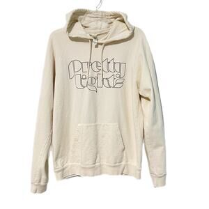 Pretty Lights Concert Hoodie Men Size M Cream 100% Organic Cotton Thick USA Made